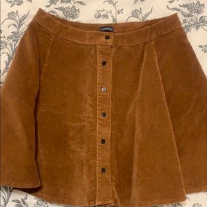 brandy melville velvet skirt